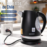 Hervidor Eléctrico Thomas 2lt Alta Potencia Tecnologia Alemana Negro