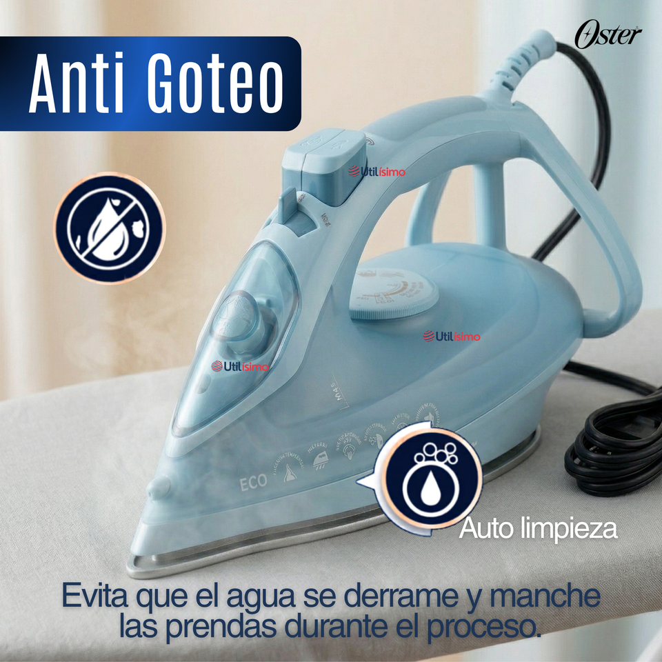 Plancha de vapor Oster® AeroGlide Plus S7400 Verde claro GCSTAC7402-052