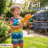 Pack 2 Pistolas Lanza Agua Dinosaurio 35cm 600ml Juguete Colores Surtidos Niño