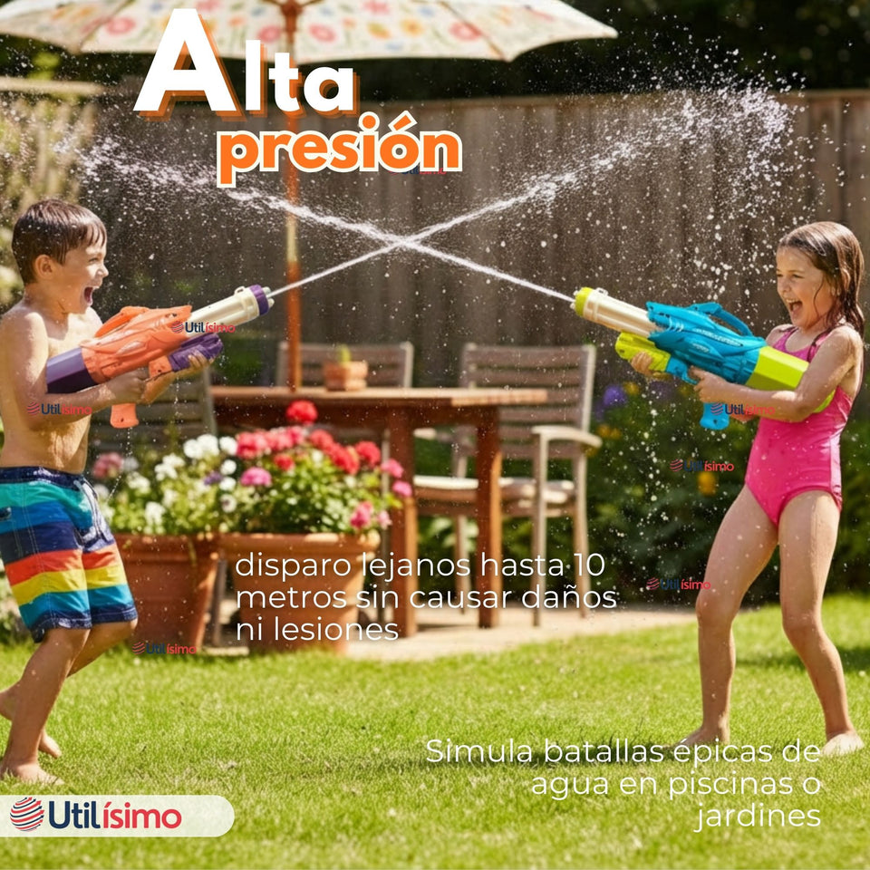 Pistola Lanza Agua Tiburón 40,5 cm Juguete Niño Niña Colores Surtidos