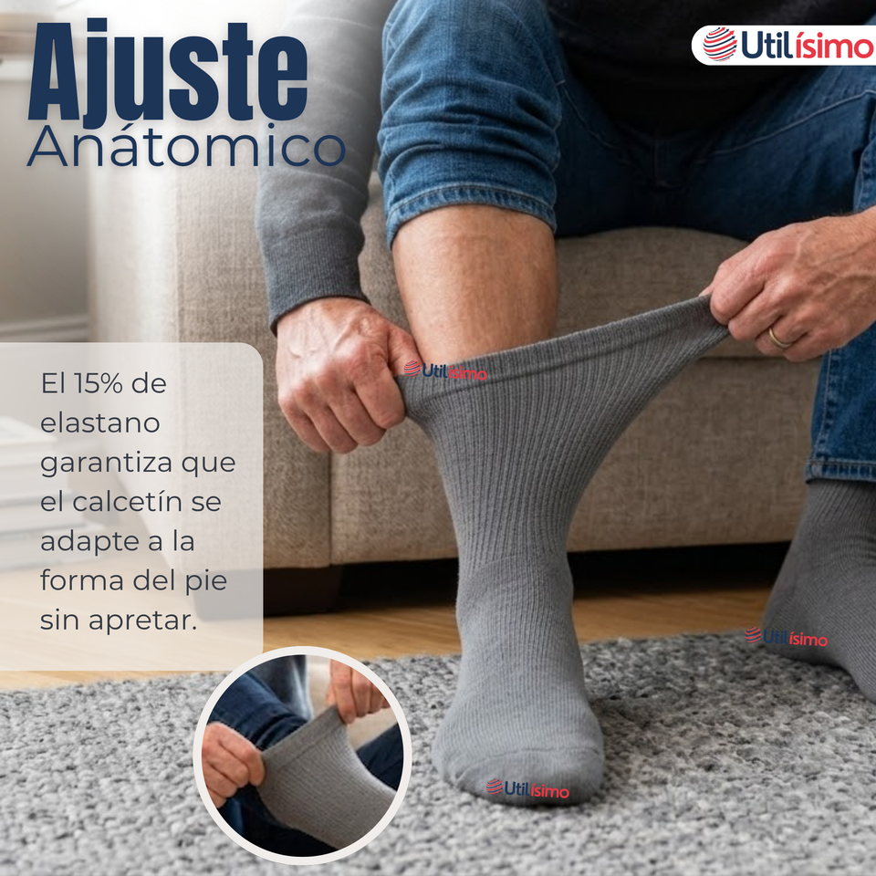 Pack 6 Pares Calcetines Térmicos Corte Alto Hombre Surtidos