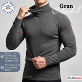 Pack 3 Camisetas Poleras Polar Primera Capa Cuello Beatle Manga Larga Colores Surtidos Hombre