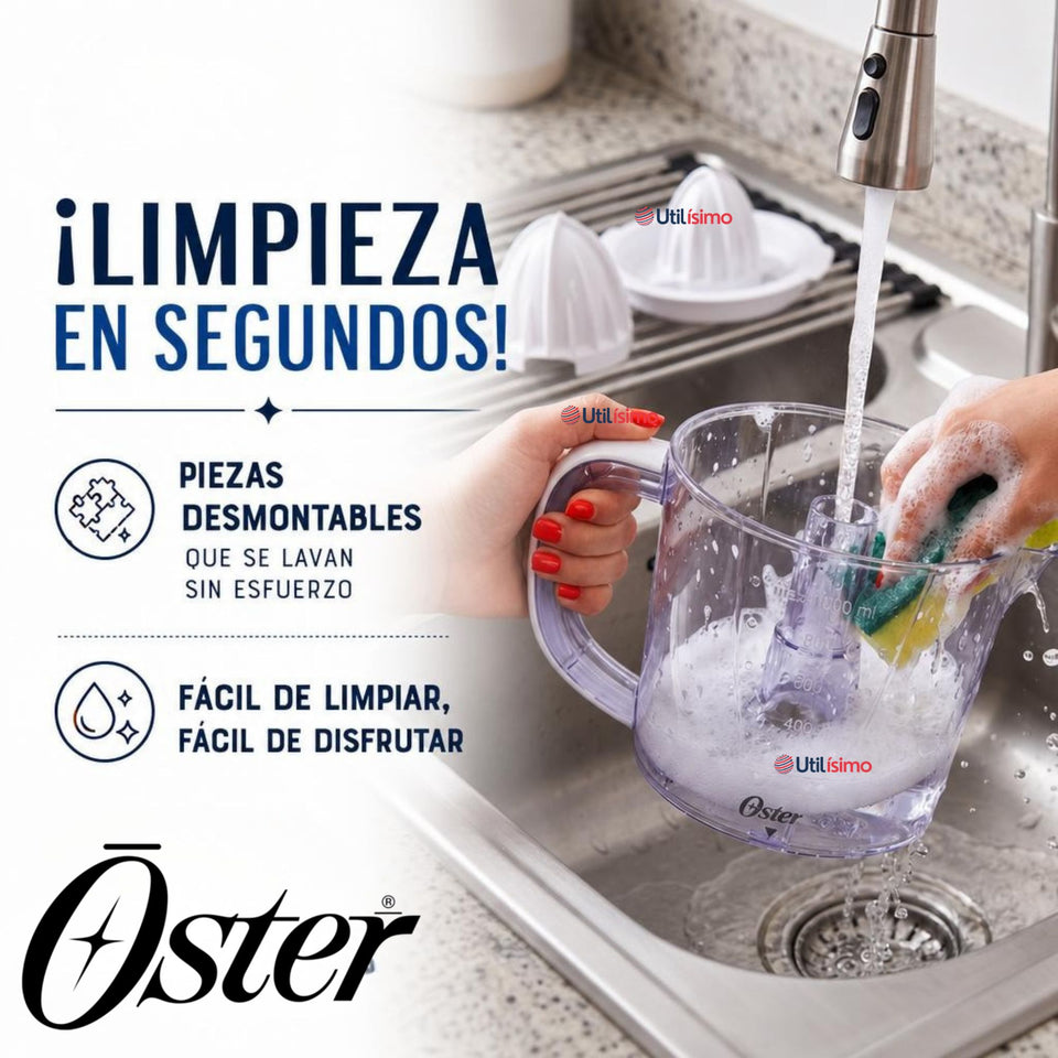Exprimidor De Cítricos Oster® Blanco Rotación Bidireccional FPSTJU407W
