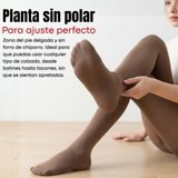 Calza Panty Efecto Piel Polar Térmica Con Chiporro Mujer Elasticada
