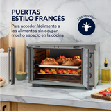Horno con freidora de aire Oster® de 35 litros, puertas francesas, TSSTTV35FDMAFNS