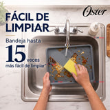 Freidora de aire Oster®, Dual Flex, 11 L de capacidad, negro, CKSTAF11MCDDF