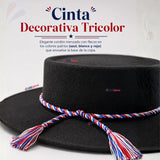 Sombrero Huaso Negro Tradicional Bandera Chile Fiestas Patrias
