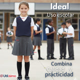 Falda Escolar Color Gris Para Niñas