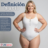 Body Con Cierre Delantero Sin Mangas Ligero Sutil Colores Surtidos Mujer