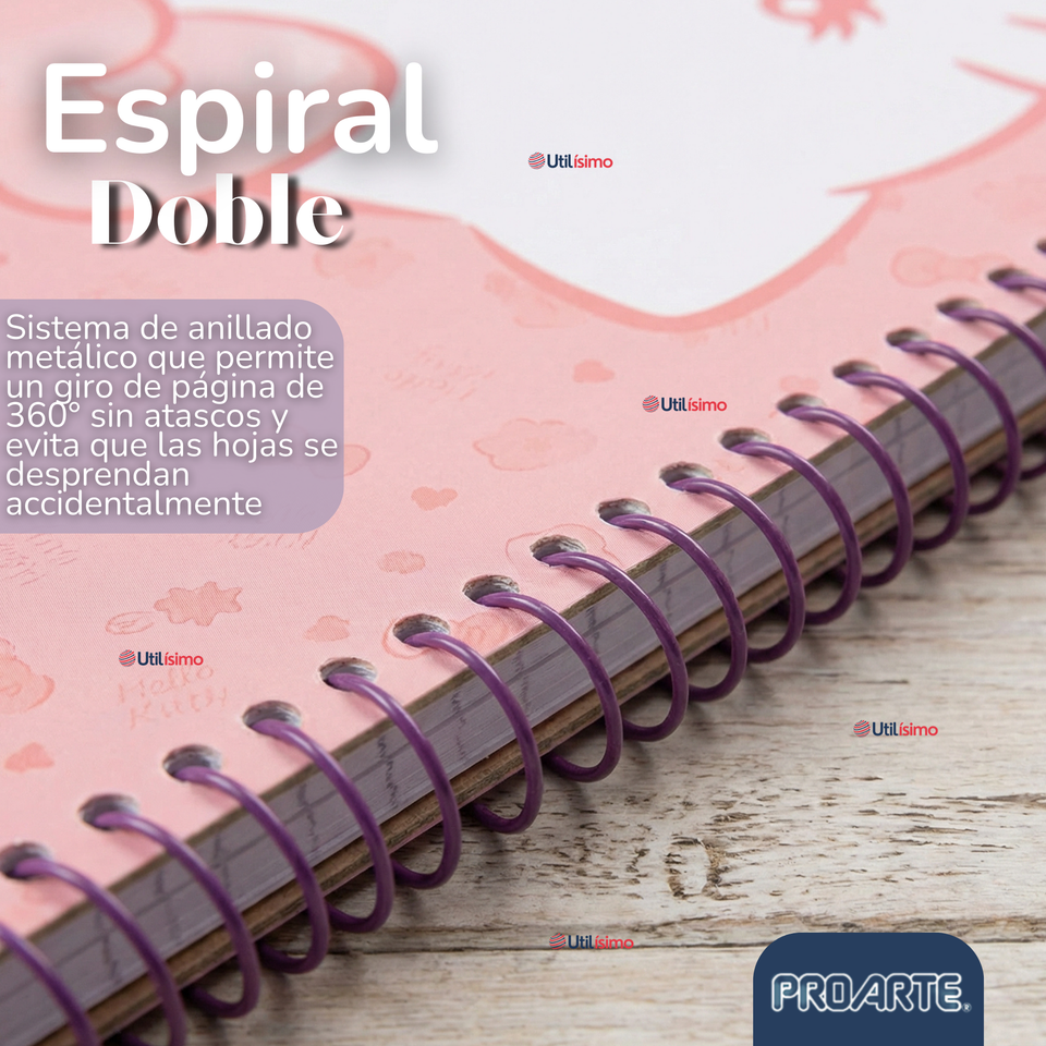 Cuaderno Universitario Hello Kitty 150 Hojas Tapa Gruesa Proarte Diseño Surtido