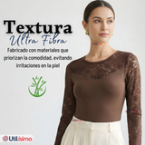 Pack 3 Body Manga Larga Con Encaje Bambú Mujer Colores Surtidos