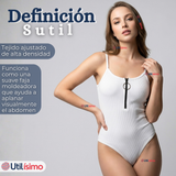 Body Con Cierre Delantero Sin Mangas Ligero Sutil Colores Surtidos Mujer
