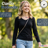 Pack 3 Camisetas Poleras Algodón Cuello Redondo Primera Capa Manga Larga Colores Surtidos Niña