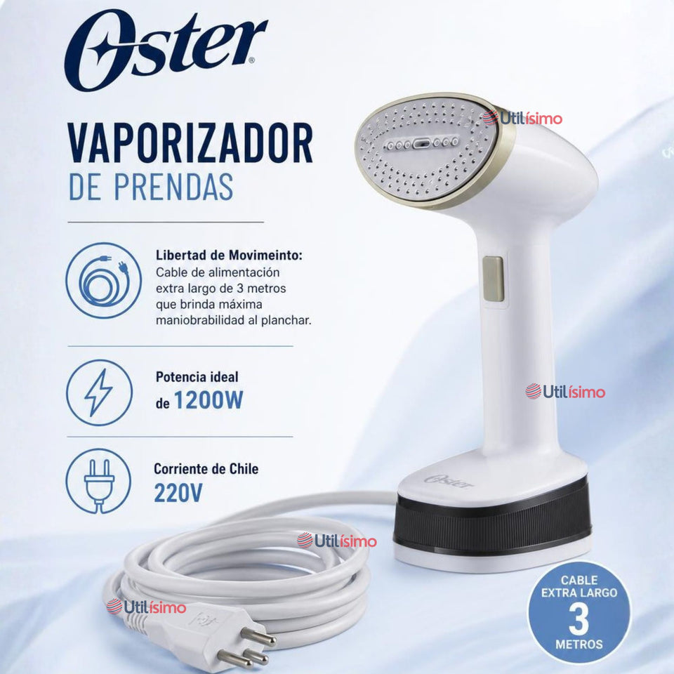 Plancha Vaporizador de prendas de mano plegable Oster GCSTFS200