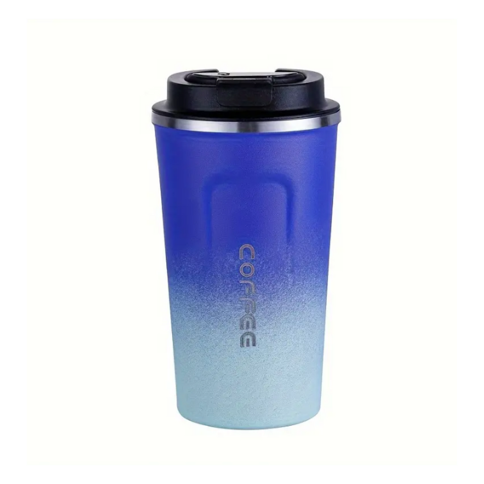 Termo Vaso Acero Inoxidable Con Tapa Antiderrame Café Té