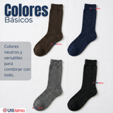 Pack 6 Pares Calcetines Térmicos Corte Alto Hombre Surtidos
