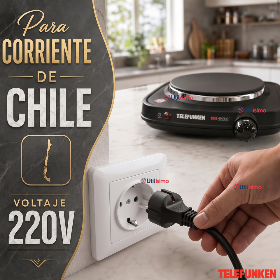 Cocinilla Eléctrica Telefunken Tf Ae5500 Color Negro