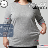 Pack 3 Camisetas Poleras 100% Algodón Basico Oversize Manga Larga Primera Capa Mujer