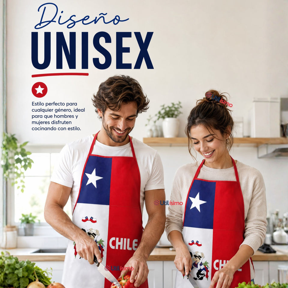 Delantal Pechera Condorito Bandera Chile Fiestas Patrias