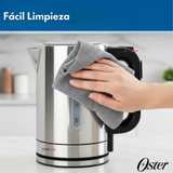 Hervidor eléctrico Oster® 1.7 lt control de temperatura BVSTKT8970