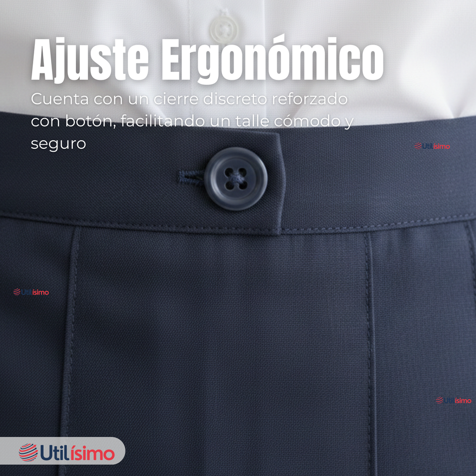 Falda Escolar Azul Niña Poliéster