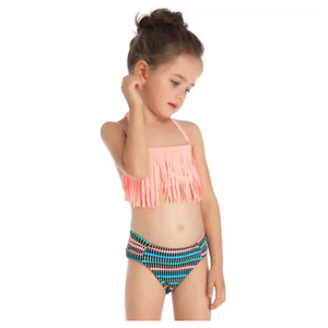 Traje de Baño 2 piezas Bikini Flecos Niña Jump Kids Surtido