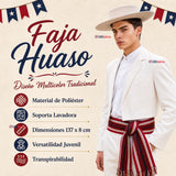 Faja Huaso Juvenil Fiestas Patrias Bailes Típico Multicolor