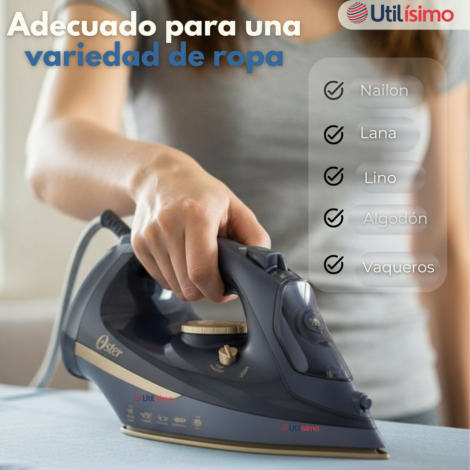 Plancha de vapor inalámbrica Oster® 2 en 1 con suela de cerámica GCSTCC5000