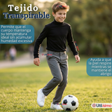 Pack 3 Poleras Camisetas Polar Negras Primera Capa Beatle Manga Larga Niño