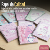 Pack 5 Cuadernos Universitarios My Melody 100 Hojas Proarte Diseño Surtido