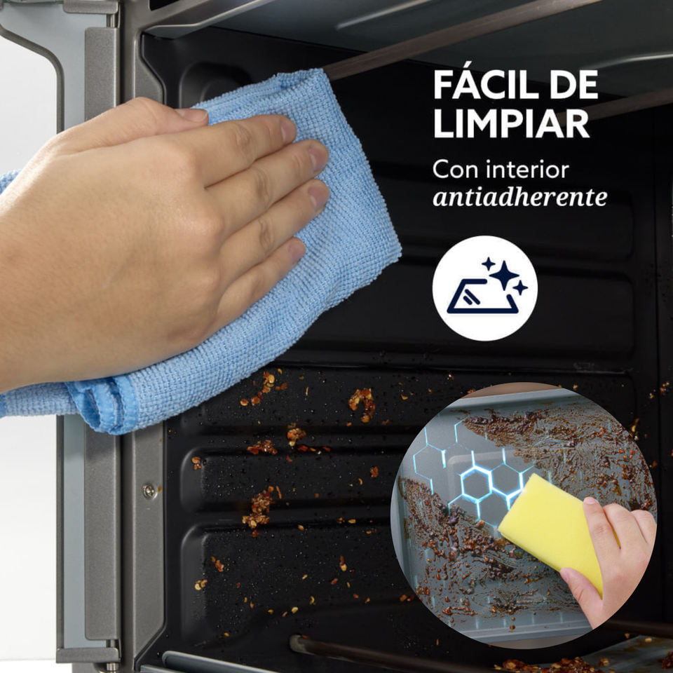 Horno con freidora de aire Oster® de 35 litros, puertas francesas, TSSTTV35FDMAFNS