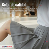 Falda Escolar Gris Niña Poliéster