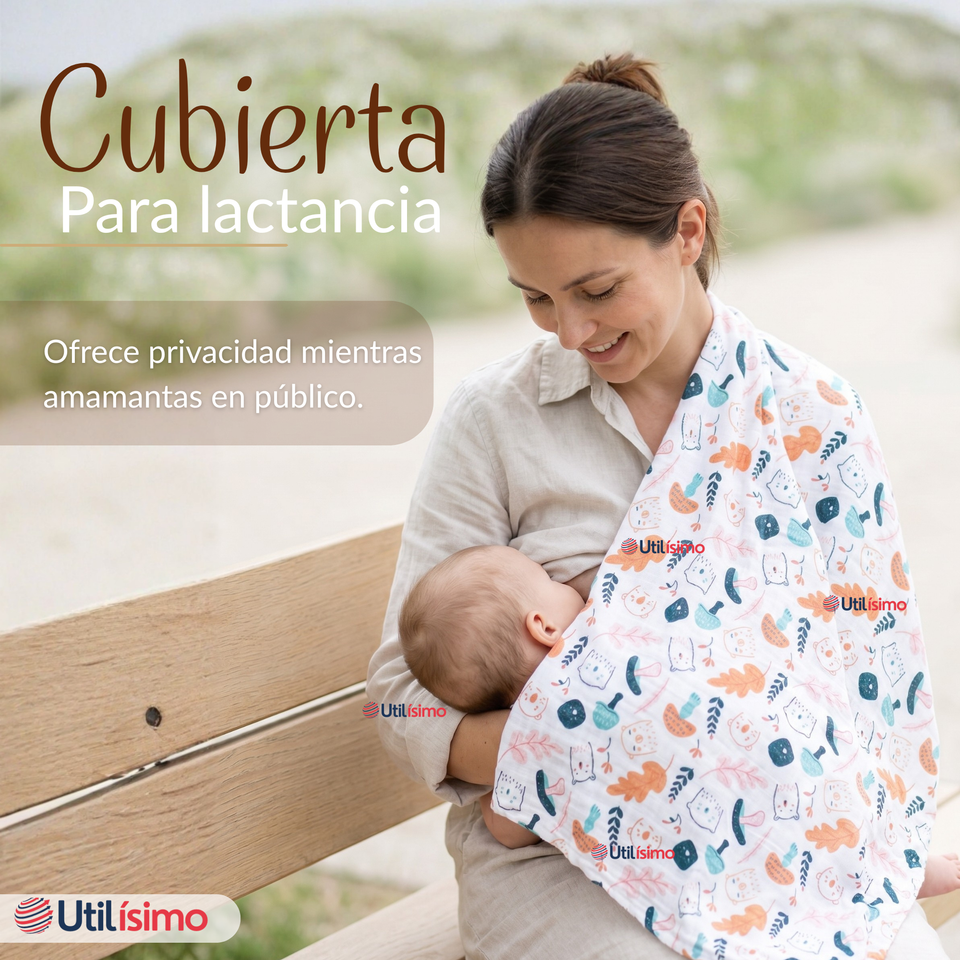 Pack 6 Mantas Muselina 70x 70 CM Bebé Niño Multiuso 100% Algodón Colores Surtidos