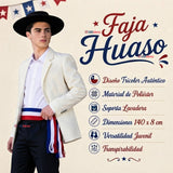 Faja Huaso Bandera Chile Juvenil Fiestas Patrias Bailes Típico