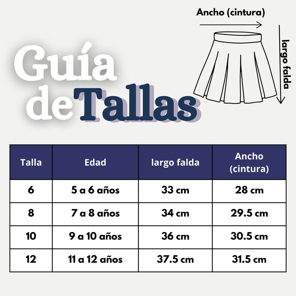 Falda Escolar Color Gris Para Niñas