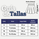 Falda Escolar Color Gris Para Niñas