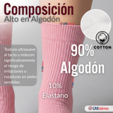Pack 6 Pares Calcetines Diabéticos Mujer Algodón Suave Colores Surtidos Protección