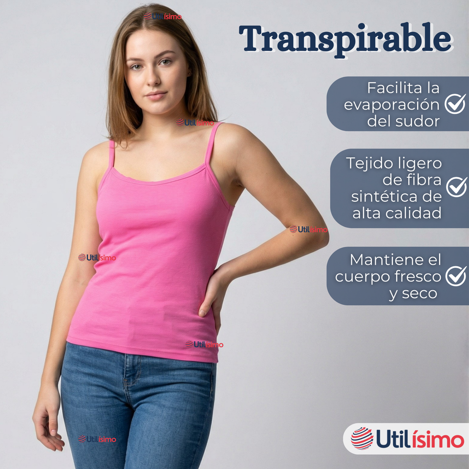 Pack 3 Camisetas Poleras Pabilo Básica Lisa Transpirable Mujer Colores Surtidos