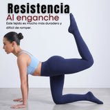 Calza Panty Con Chiporro Mujer Elasticada Azul Marino
