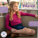 Pack 6 Poleras Camisetas Polar Primera Capa Cuello Redondo Manga Larga Colores Surtido Niña