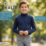Pack 3 Poleras Camisetas Polar Primera Capa Beatle Manga Larga Colores Surtido Niño