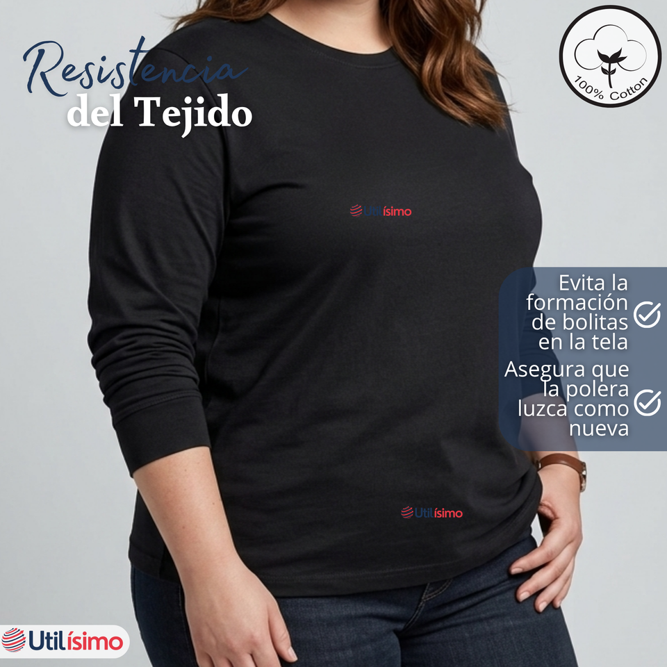 Pack 3 Camisetas Poleras 100% Algodón Basico Oversize Manga Larga Primera Capa Mujer