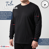 Pack 6 Camisetas Poleras 100% Algodón Basico Manga Larga Primera Capa Hombre