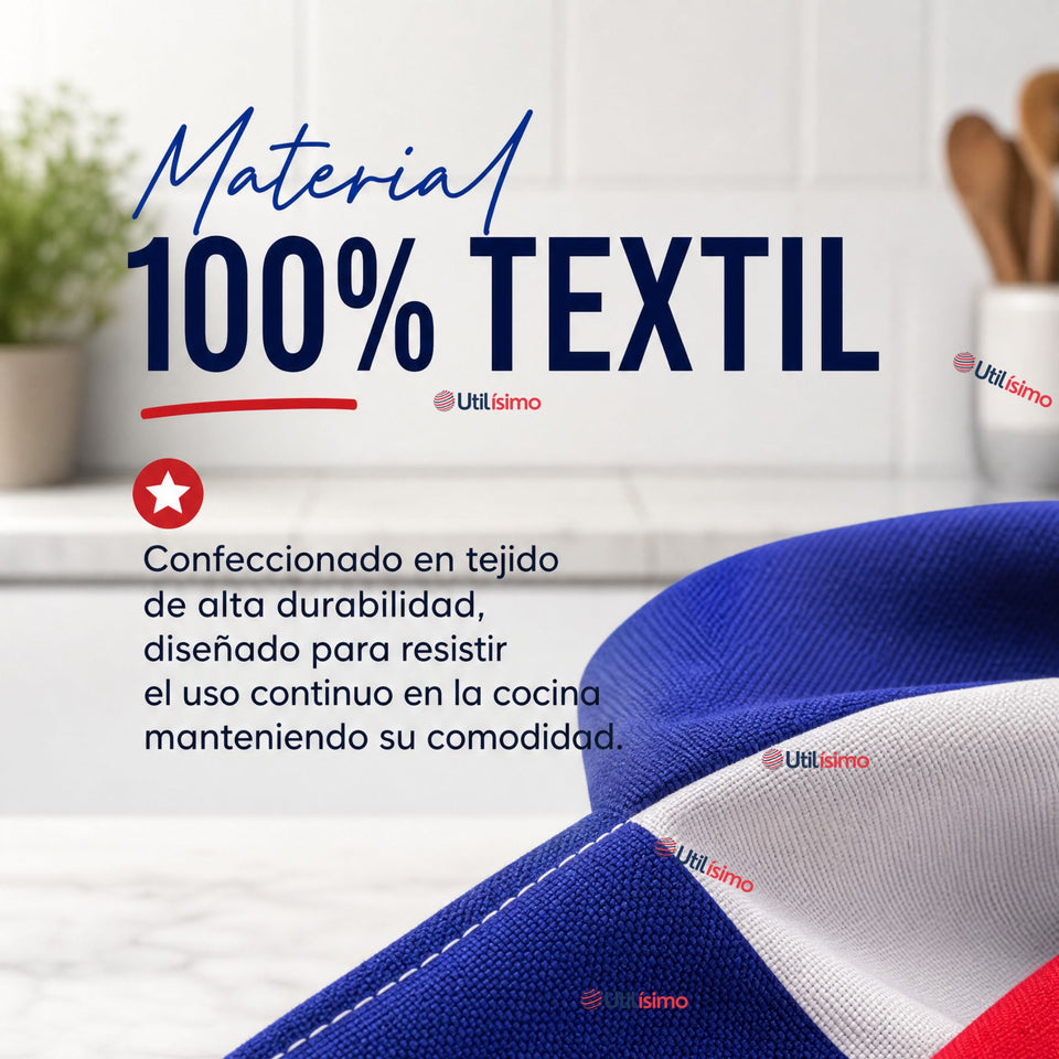 Pack 3 Delantales Pechera Viva Chile Bandera Chile Fiestas Patrias (Copia)