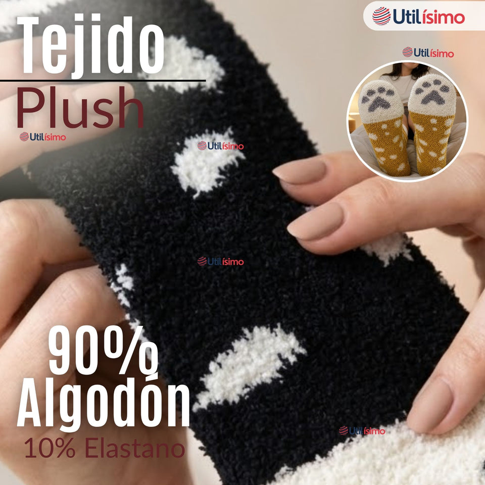 Calcetines PLUSH Gatito Surtido Mujer Invierno Térmico 1 Par
