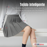 Falda Escolar Gris Niña Poliéster