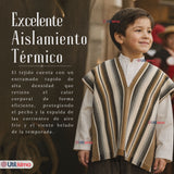 Poncho Manta Mapuche Niño Fiestas Patrias