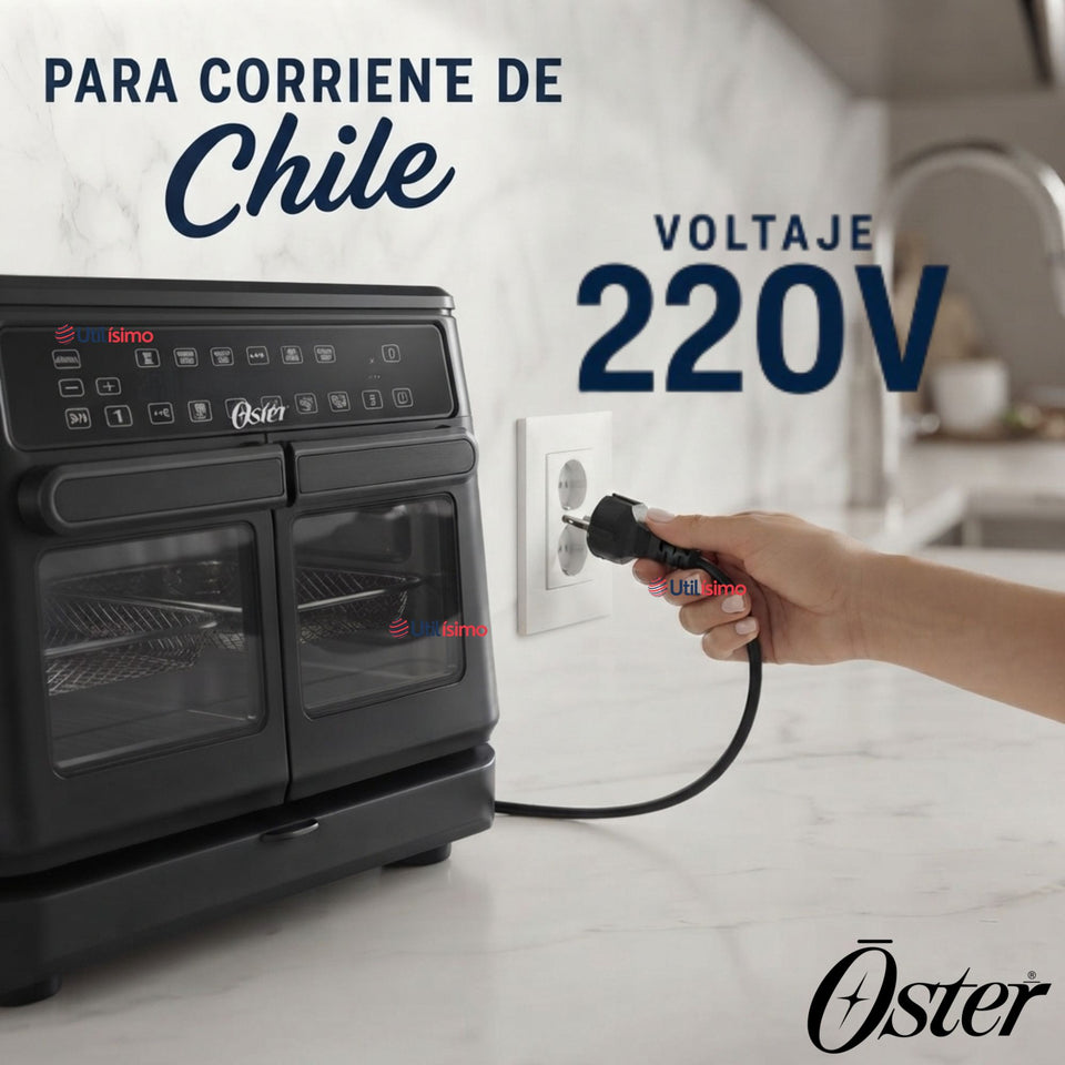 Freidora de aire Oster®, Dual Flex, 11 L de capacidad, negro, CKSTAF11MCDDF