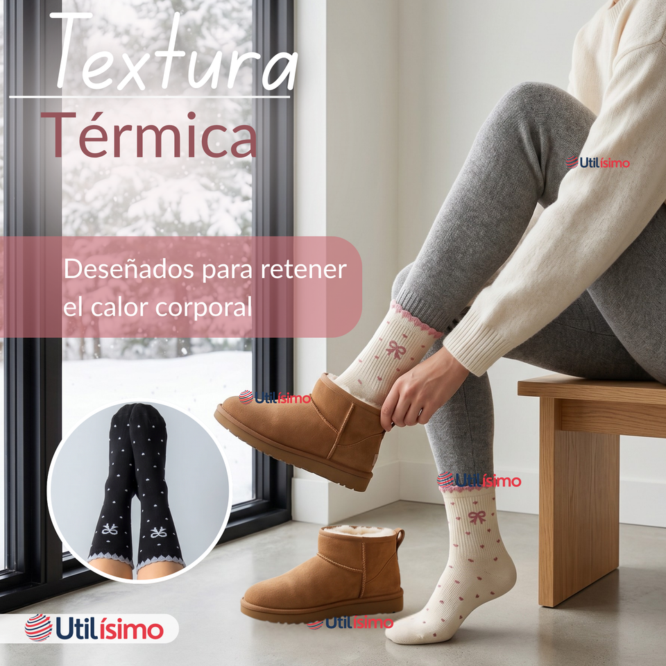 Pack 6 Pares Calcetines Mujer Juvenil Surtidos 65% Algodón Transpirables