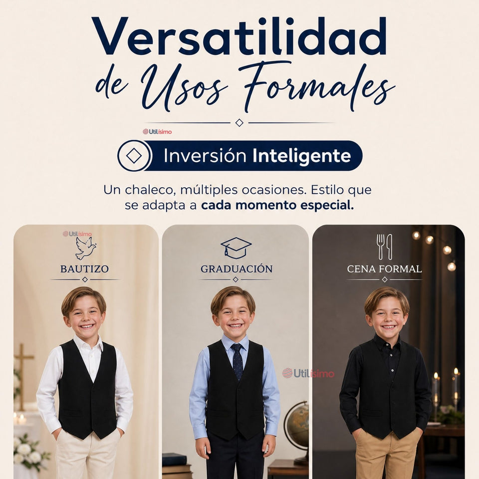 Chaleco Bolero Negro Tradicional Niño Fiestas Patrias